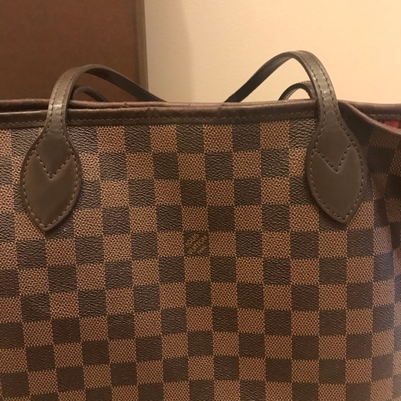 100% AUTHENTIC Louis Vuitton Neverfull MM Damier - Picture 2 of 8